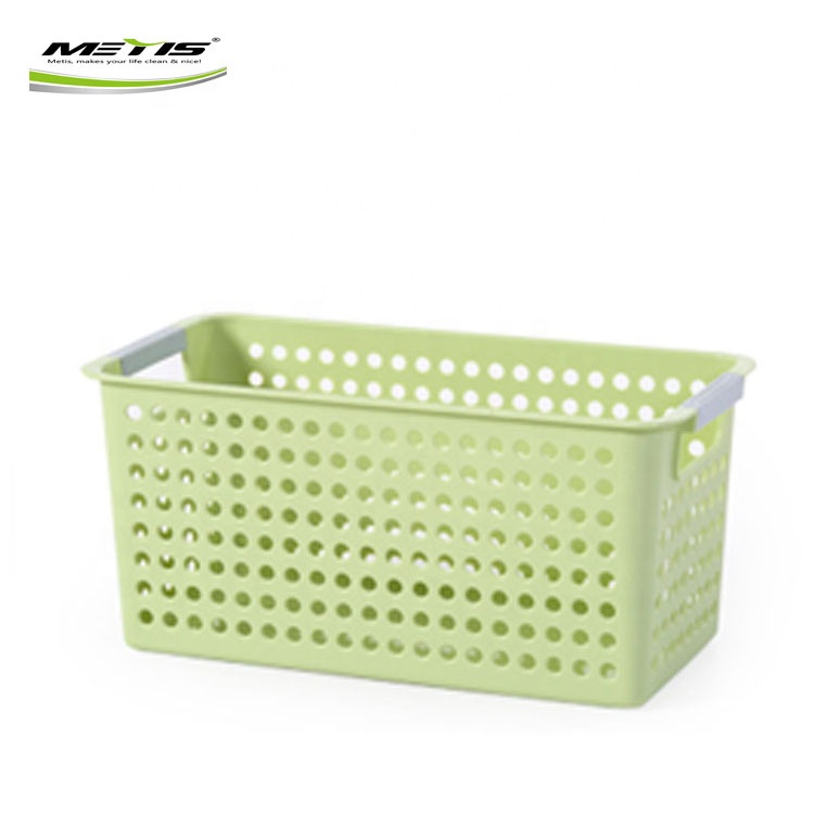 Wholesale bathroom plastic rattan storage box basket organizer