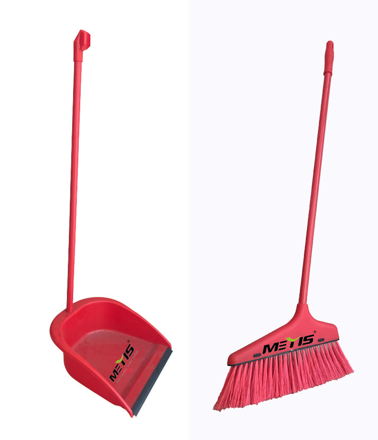 Wholesale Cleaning Long Handle Soft Plastic Broom And Dustpan Set