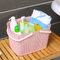 Manufacturer plastic cotton laundry mini shopping baskets for storage with handle