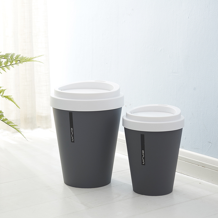Trade guarantee environmentally big coffee cup dustbin desktop trash can