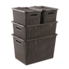 Hollow Storage Baskets for home Plastic Baskets With Lids A7018-2