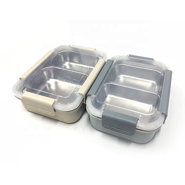 Good selling stainless steel two parts food containers lunch box