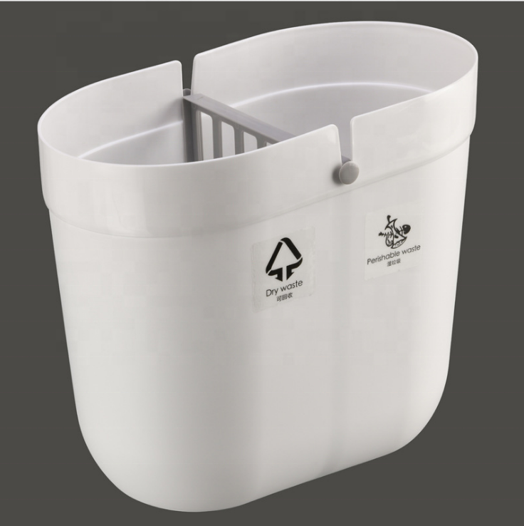 2020 Newly designed dry and wet sorting plastic trash bin use for home