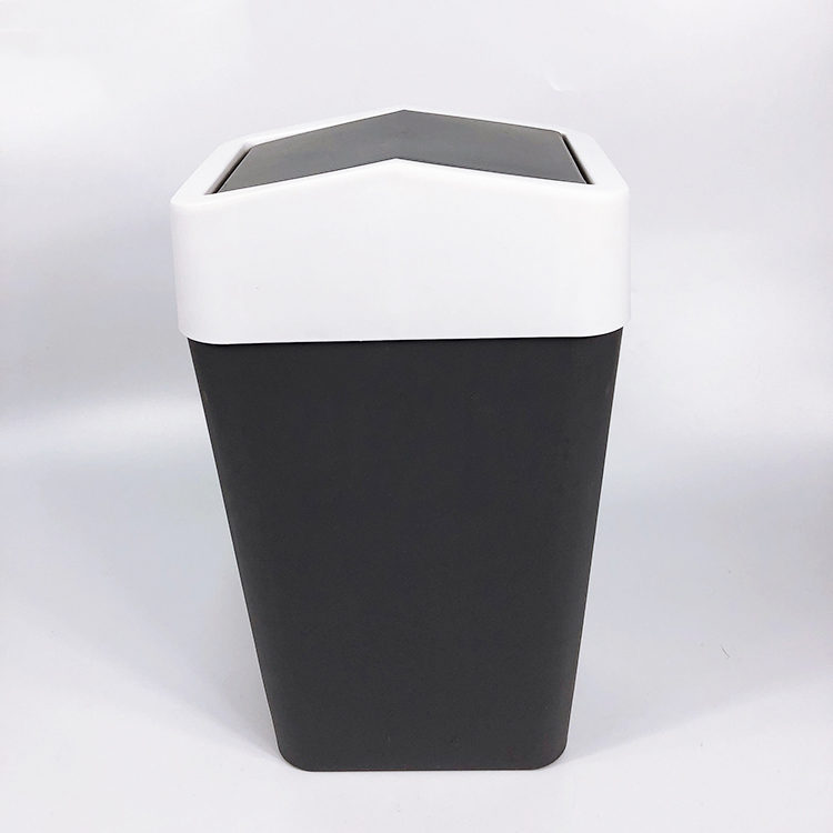 High Quality Modern Household pressing type plastic trash cans with rim for kitchen office home