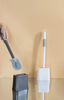 Hot Selling Long Handle Toilet Cleaning Brush With Soap Dispenser Toilet Cleaning TPE Bristles Brush Set M2001