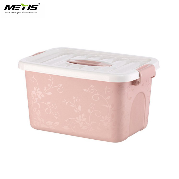 METIS good sale colorful plastic storage box with lid