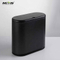 ABS And Plastic Double Layers Trash Can With Removable cover For Bathroom Corner