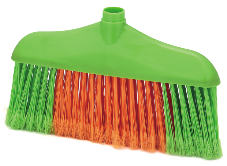 Factory wholesale price concessions green color china stick bristle leaf broom 9042