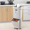 Plastic indoor home kitchen recycling bin 3 compartments recycle trash cans