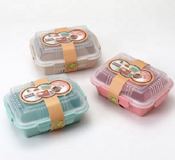 China Factory Direct Provide Eco-friendly Wheat Straw Plastic Lunch box