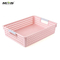 Hot sale makeup storage basket handles for toy organizer clothes storage basket