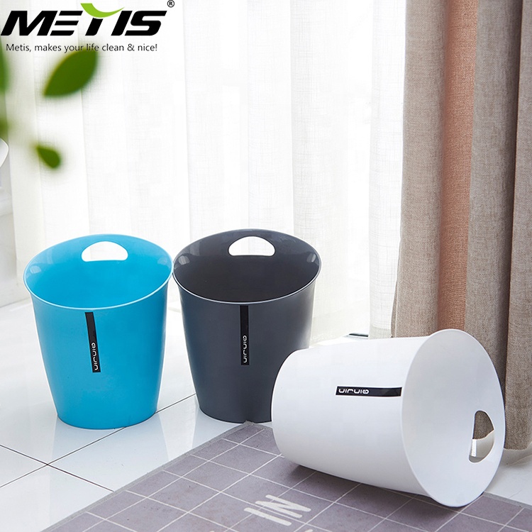 eco-friendly B1004-1 5L plastic round countertop waste bin desktop trash can