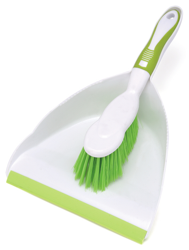 Hot selling products custom color plastic indoor household mini brush and dustpan set 9059