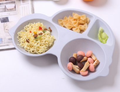 Hot selling car shape tableware dishes high quality school kids bamboo fiber PP plates