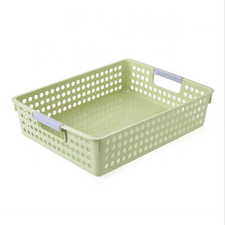 Metis A7001 New Style Hole Pattern Plastic Storage Organizing Basket for Kitchen Living Room