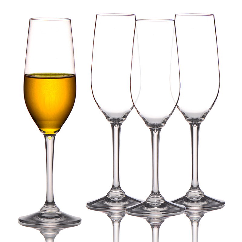 Portable Reusable Plastic Wine and Champagne Glasses Set of with Storage Bottle for Picnic Party and Camping