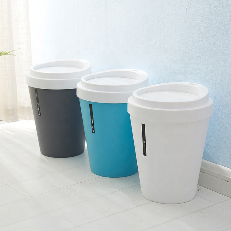 PP wholesale household plastic mini table trash can small coffee cup dustbin