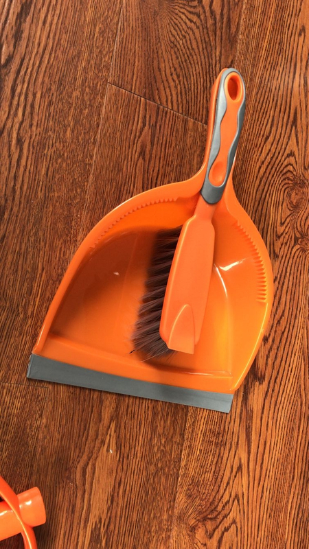 Household Cleaning Tool Mini Handle Plastic Dustpan And Brush Set 9506