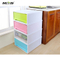 metis B6011-2 Wide Free combination White Frame Clear Drawers storage boxes