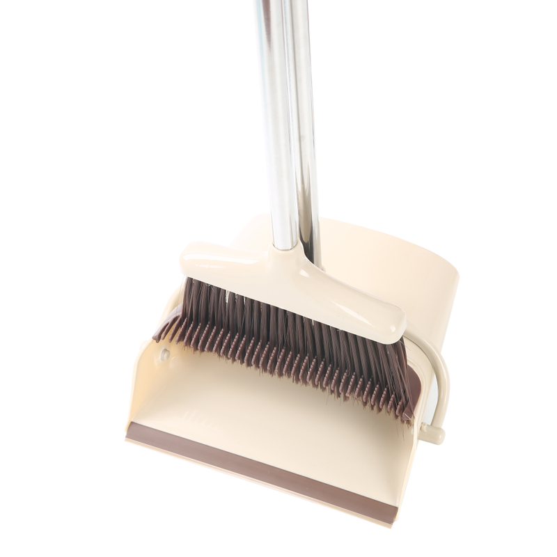 Stainless Steel Long Handle Kitchen Folding Broom And Dustpan Set Metis 8310