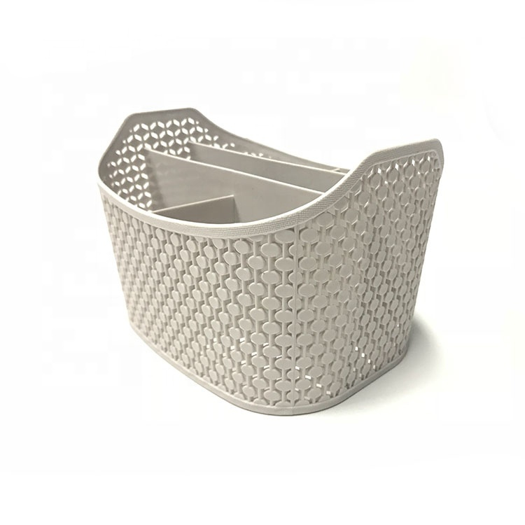 Household Nordic style irregular shape plastic storage box on the desk Cosmetic Sundries Container Desktop Holder For Home A8035