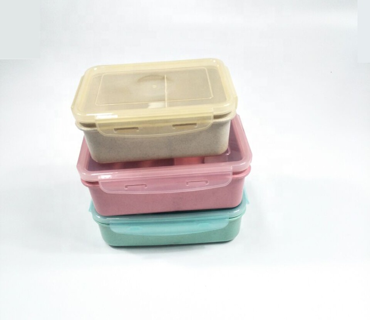 Environmentally friendly biodegradable A6074 optional TPR straw lunch box