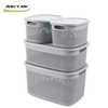 Household Plastic Storage Box with Lid Children Toy Storage Baskets Organizer Box Eco-Friendly Durable Metis A7029-3