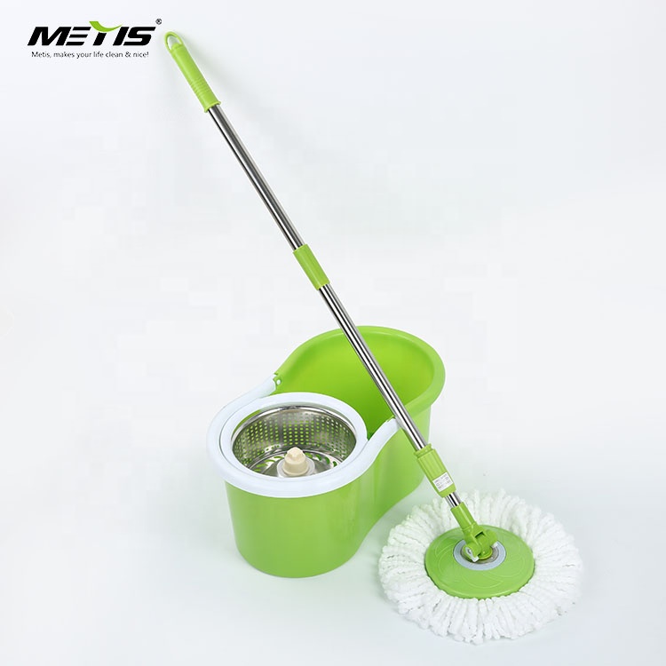 METIS new style 8908 model microfiber 360 degree mop head wringer dry spin easy mop