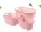 Hot sale pp woven paper string big size plastic storage basket