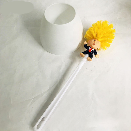 Creative Bathroom Thickened Plastic Toilet Brush Set with Base Household Cleaning Toilet Brush Bathroom Accessories A9001-3