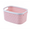 New design medium size plastic hollow-out storage basket With handle