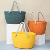 Durable Plastic Bathroom Storage Basket laundry Basket With Handle