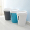 Household kitchen lid-type trash can Bathroom with lid paper basket creative living room bedroom plastic trash
