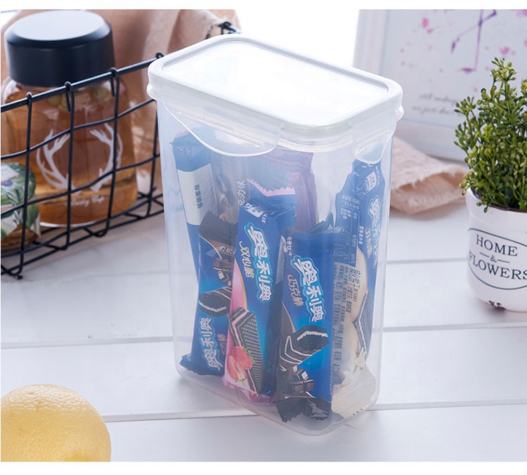 China factory wholesale kitchen use food storage rice container transparent box