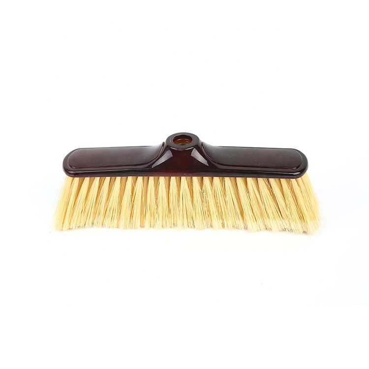 Indoor Plastic Broom Head With Feathered Bristles For Home Cleaning 9099PA