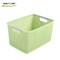 White kitchen vegetable racks and baby clothes storage basket