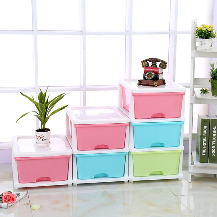 Household Storage Cabinet Drawer Combination can be stacked For Cosmetics Toys Organizer B6009-2