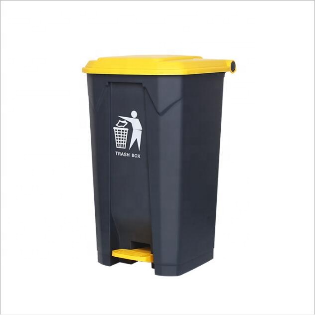 Outdoor 42 Liter Step Trash Can Plastic Household Waste Bin Container With Lift Lid