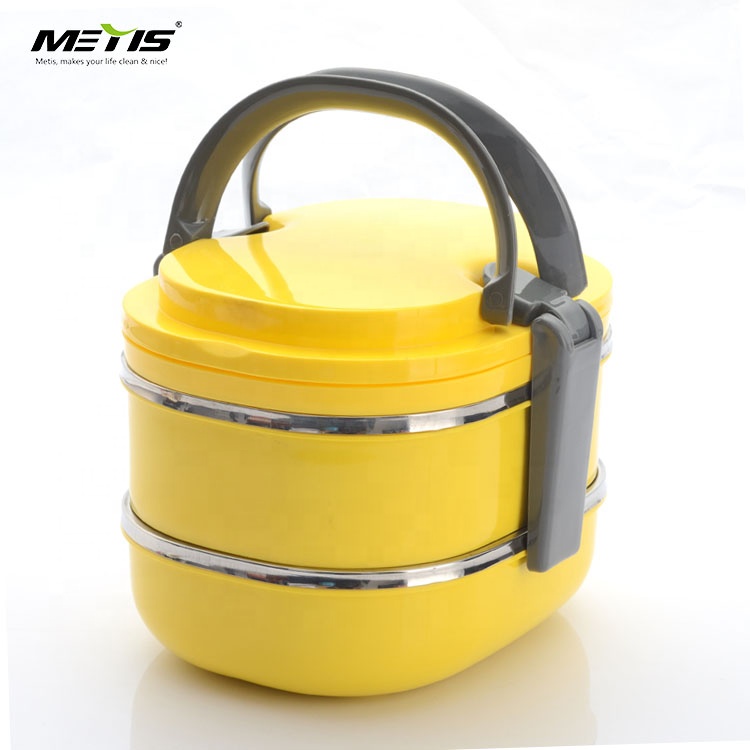 Non-toxic FDA Certification 2 Layers Stainless Steel Material Lunch Box