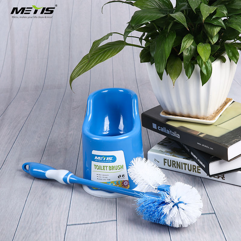 Plastic Toilet Brush Holder Set Thickened Durable Cleaning For Metis 9424