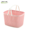 Wholesale plastic bathroom cloth mesh storage baskets with handle