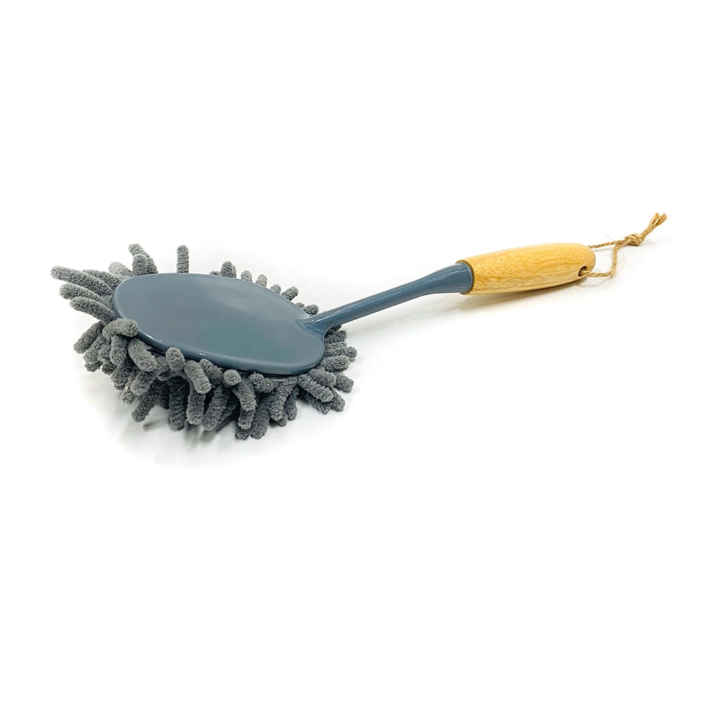 The fiber-bristled plastic dishwashing brush comes with six different handles D2025