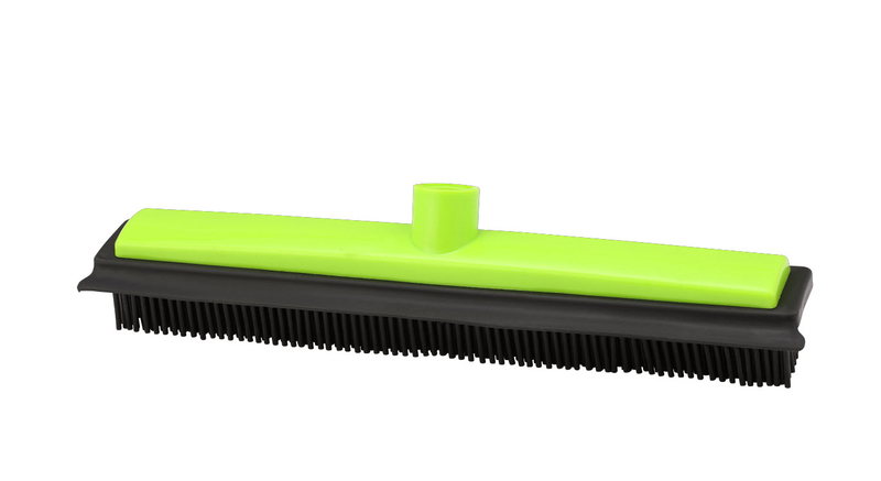 Factory direct sale price cheap plastic push cleanup tool sturdy rubber wholesale broom 9038