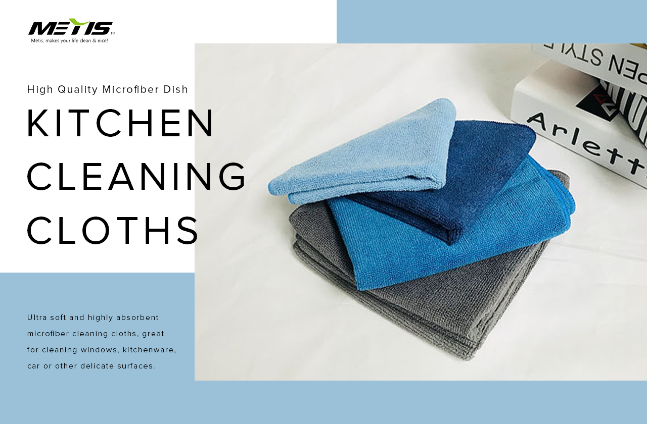 Ultra soft and highly absorbent microfiber cleaning cloths