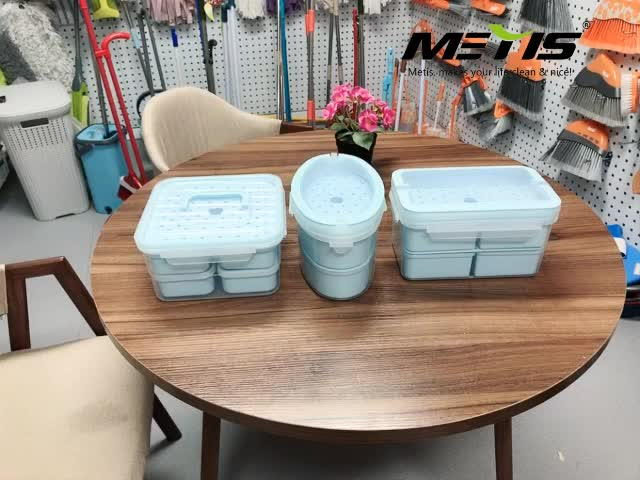 Plastic Microwavable Heated Thermal Leak Proof Bento Lunch Box