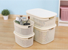 Household Plastic Storage Box with Lid Children Toy Storage Baskets Organizer Box Eco-Friendly Durable Metis A7029-3