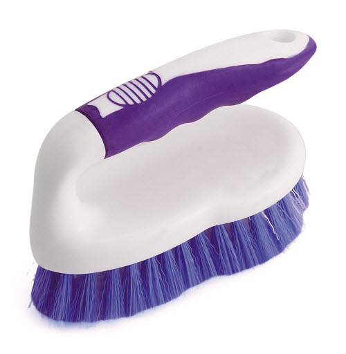 Laundry brush wash brush cleaning with PET bristle with TPR grip