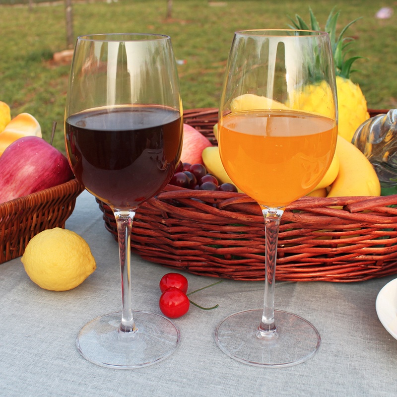  Unbreakable Stemmed Wine Glasses, 100% Tritan - Shatterproof, Reusable, Dishwasher Safe Drink Wine Glass C1005-1